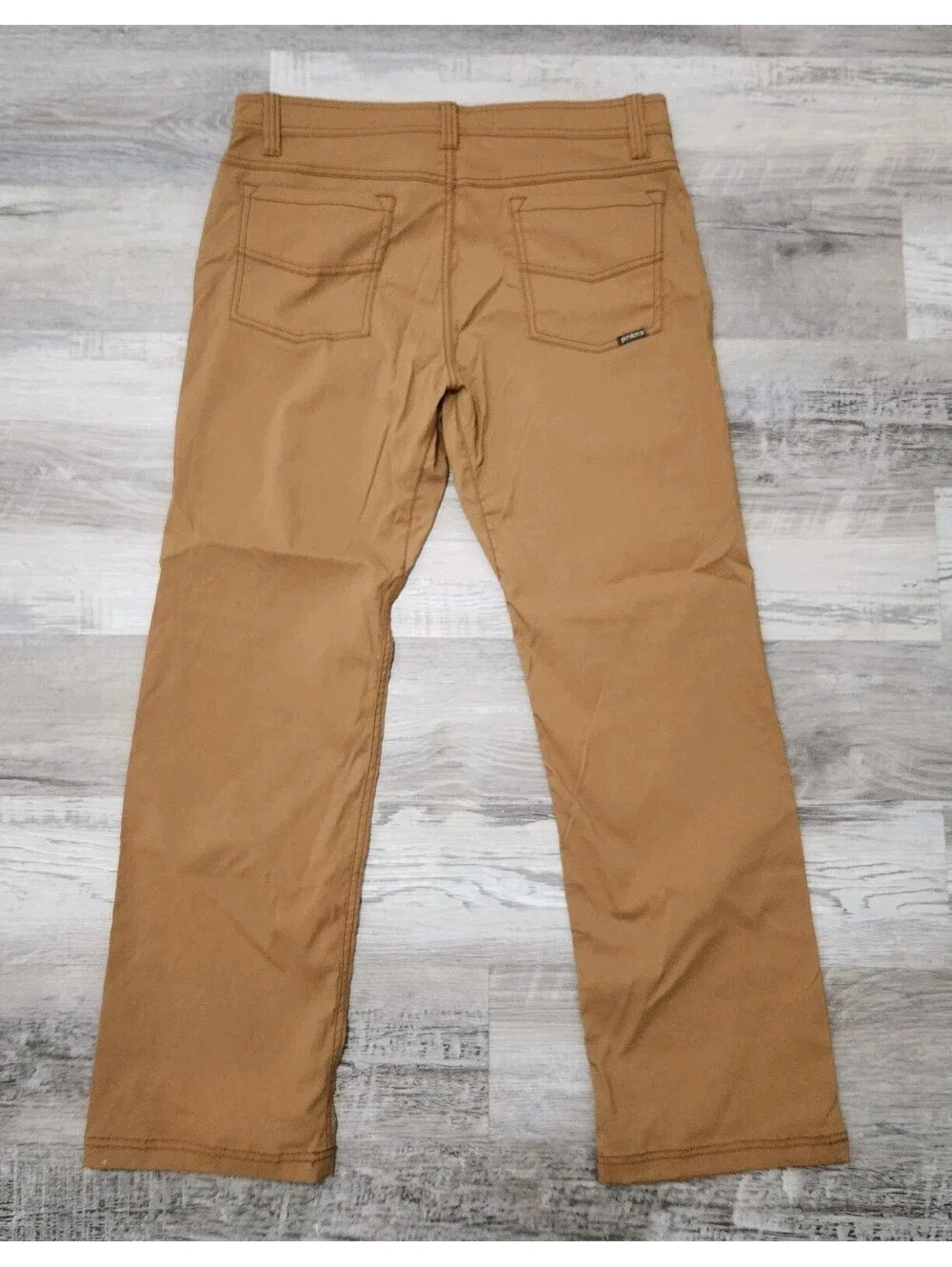 Prana Zion Slim Fit Pants Size 33 X 30 Brown Stretch Breathe